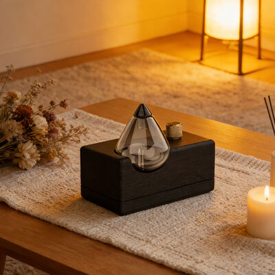 Beli Hand Blown Glass Vessel Home Aroma Diffuser Dengan Konservasi Biji Kayu Alami online manufacture