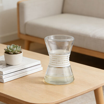 kaufen Sanduhr Design Glas Home Aroma Diffusor Weiß Büro Duft Diffusor online manufacture