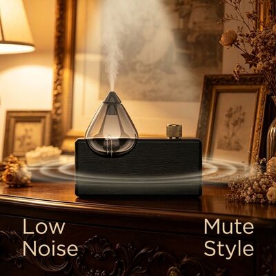 Buy Natural Beech Wood 2600mAh Lithium Battery Aroma Diffuser Machine with Cold-air Diffusion for 100cbm Coverage online manufacture