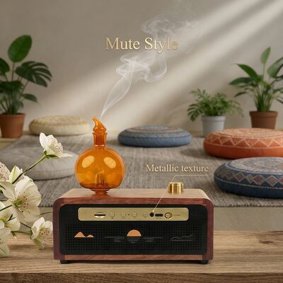 kopen 100cbm dekking Luxe moderne home aroma diffuser met Bluetooth audio online vervaardiging