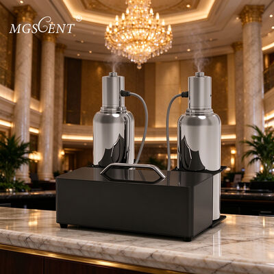buy 8000 m³ Commercial Aroma Diffuser with Two-Fluid Cold Atomization and Dual 1000 ml Bottles Scent Diffuser Machine online manufacture
