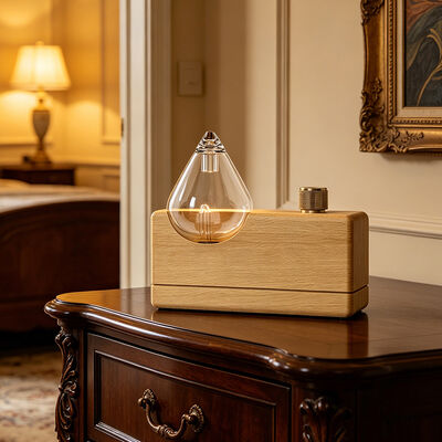 2W USB Wood Aroma Diffuser with Hand Polished Solid Wood Base and Cold-air Diffusion Technology for Brand Gifts
