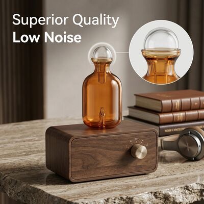 Battery Operated Aroma Diffuser with 2600mAh Lithium Battery and Minimalist Retro Design Using Cold-air Diffusion Technology