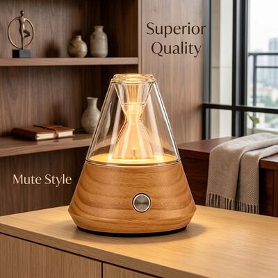 Hand Polished Solid Wood Base Aroma Diffuser Machine with Cold-air Diffusion and 100cbm Coverage for Office and Home